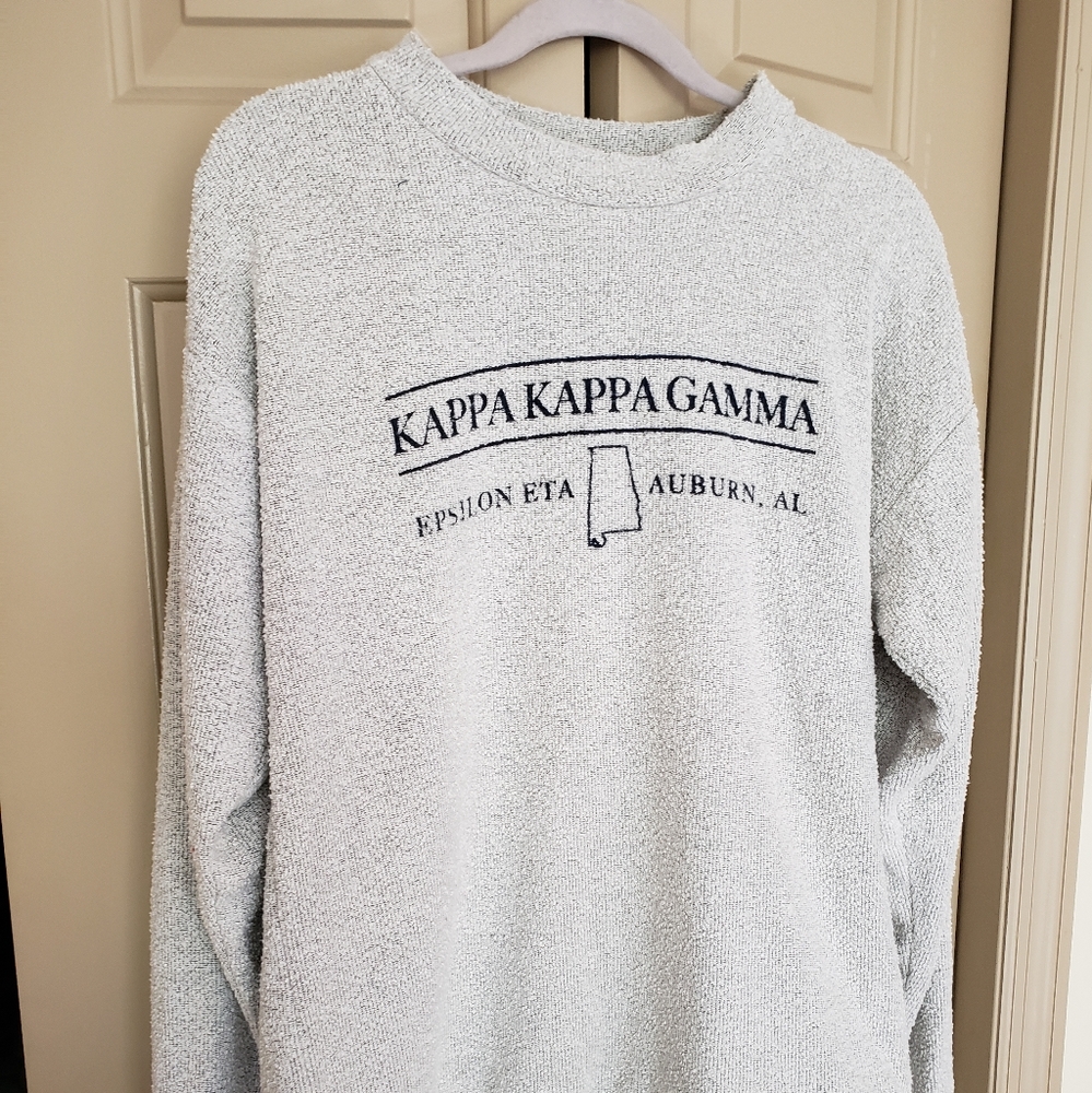 Kappa kappa gamma wolly thread sweatshirt size L auburn